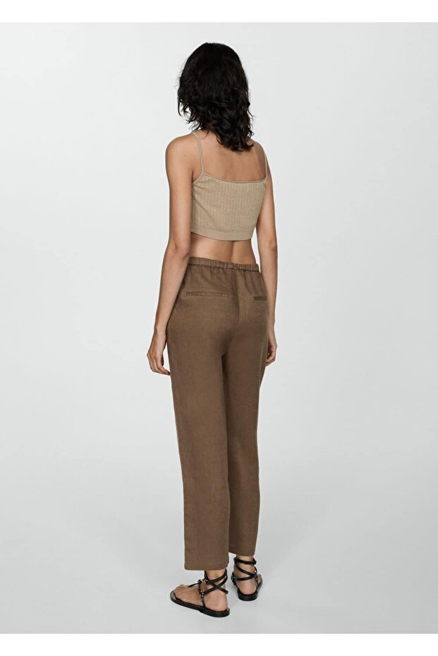 Keten jogger pantolon - 4