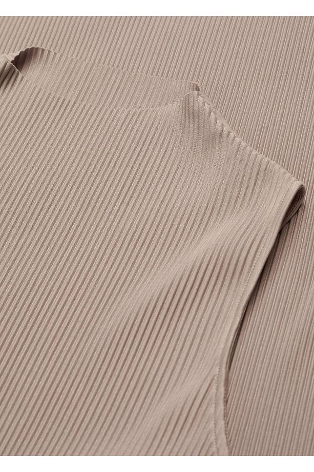 Tailored lastik örgü elbise - 5