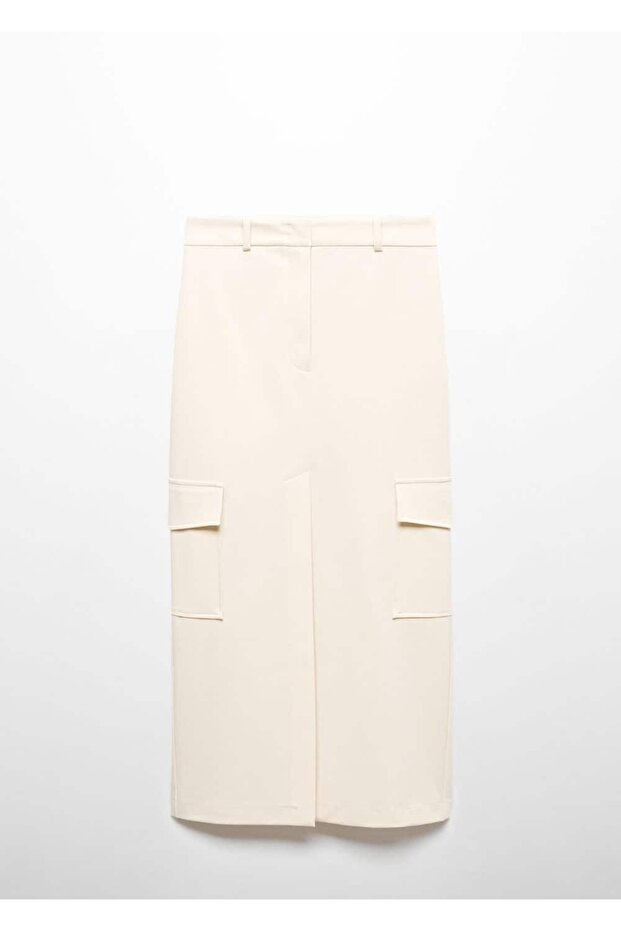 Yırtmaçlı Kargo Etek - 3