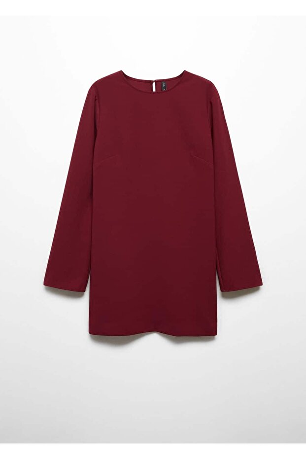 Uzun Kollu Kısa Elbise - 3