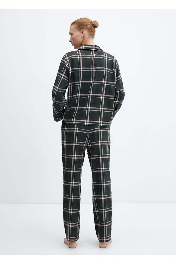 Pamuklu Flanel Pijama Gömlek - 4