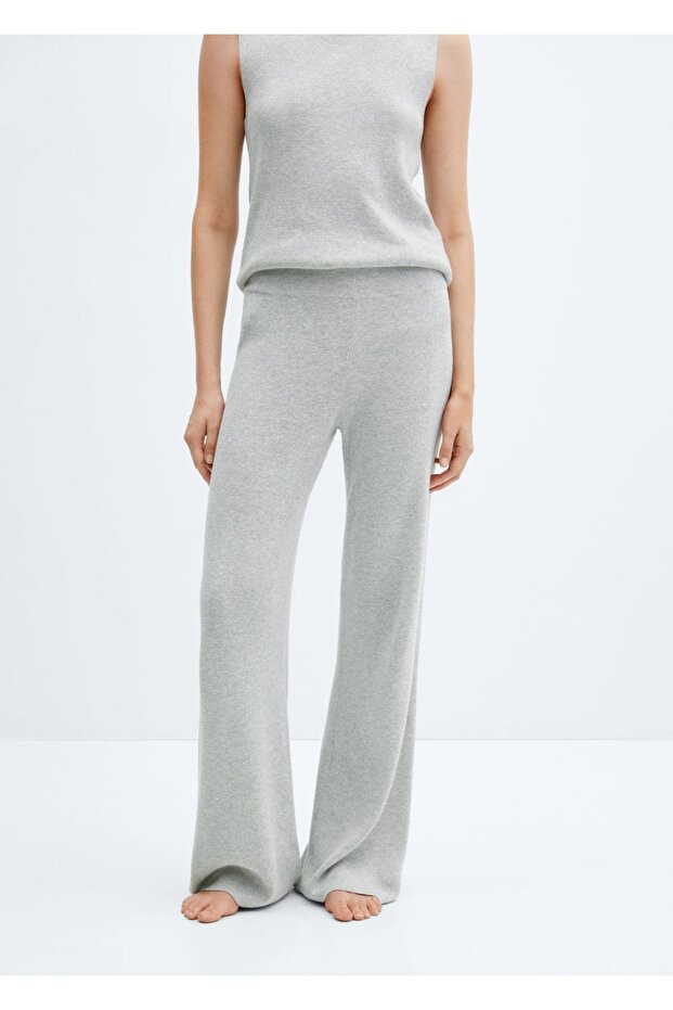 Pamuklu Keten Triko Bluz - 1