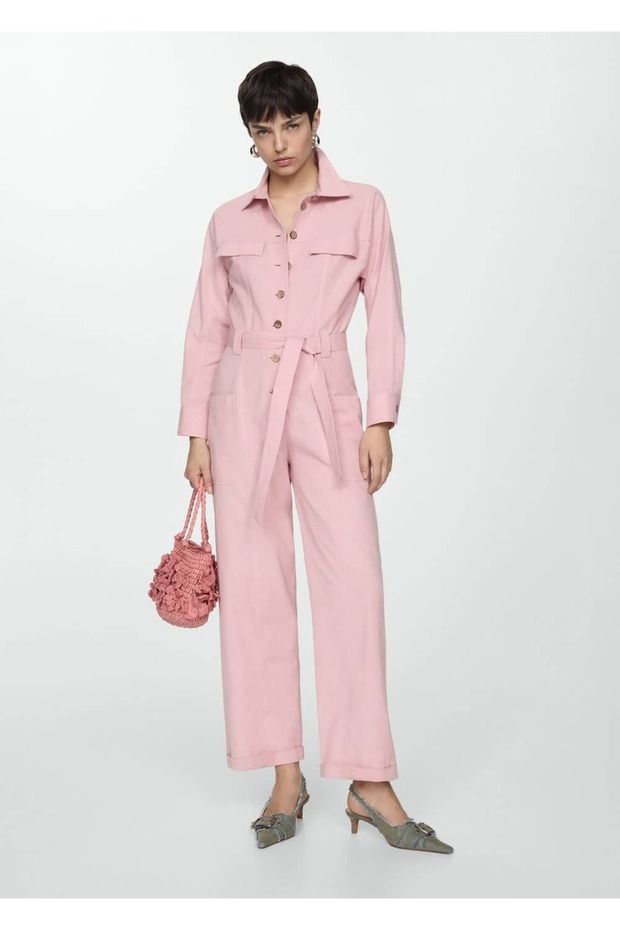 Düğmeli uzun tulum - 2