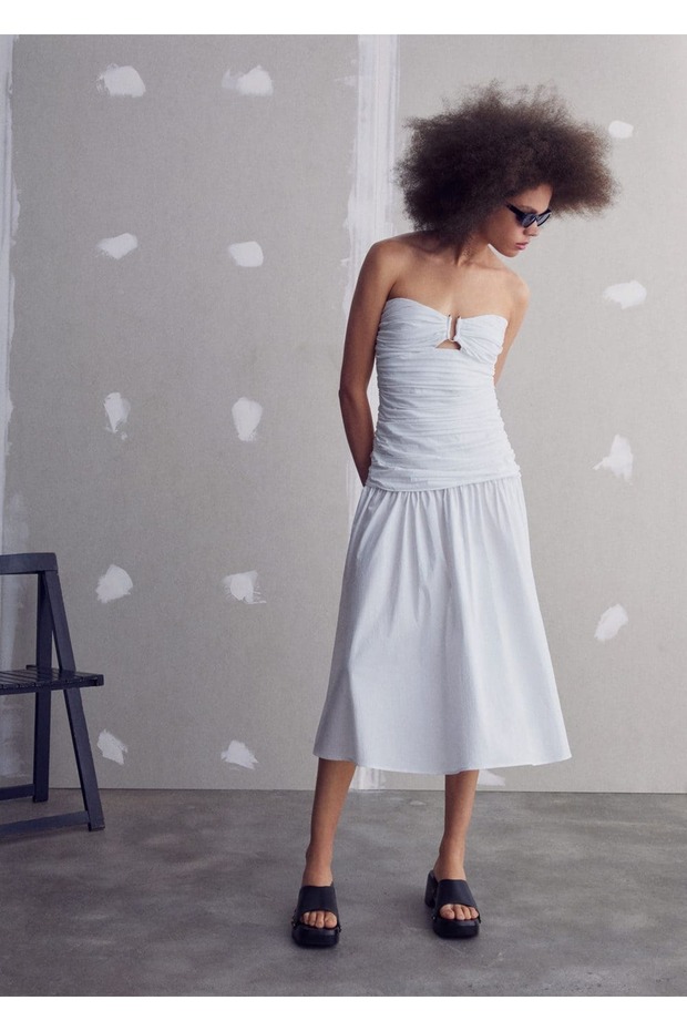 Zımbalı topuklu deri terlik - 2