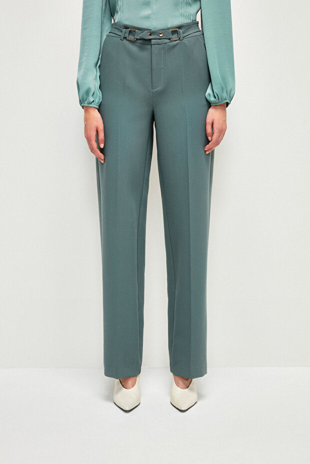 Yüksek Bel Pantolon - 3