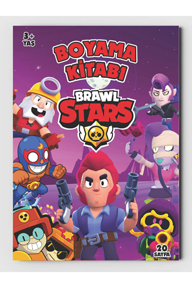 Brawl Stars Coloring Book (20 Full Pages) (+1 Page Sticker)
