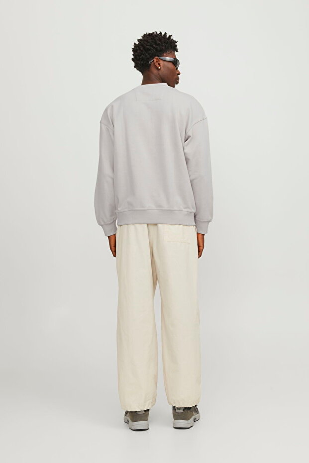 Erkek Bisiklet Yaka Basic Sweatshirt - Collective - 6