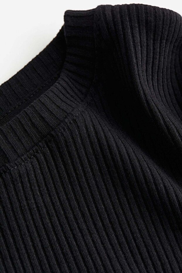Ribbed cotton dress
