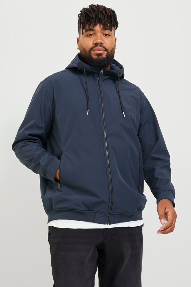 Büyük Beden Kapüşonlu Ceket - Basic - 2