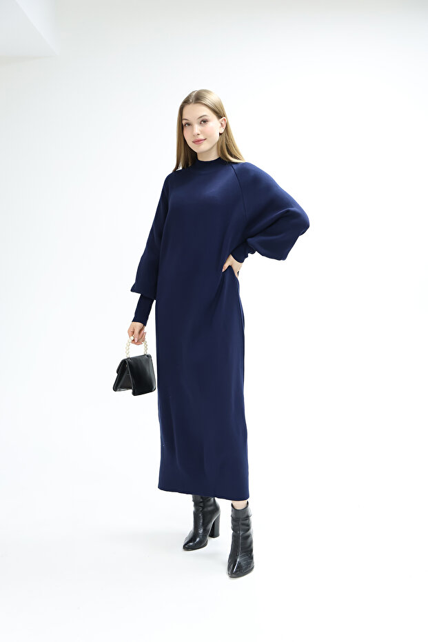 BALON KOL TRİKO ELBİSE - 3