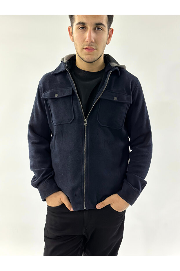 Kapüşonlu Sweat Gömlek - 3