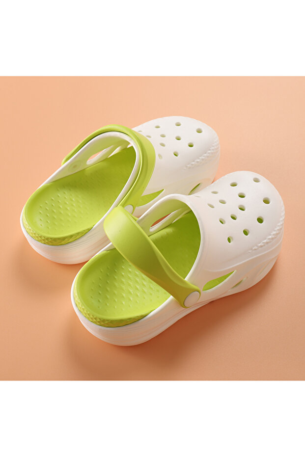 حذاء كلاسيكي بحزام خلفي - أبيض - 7