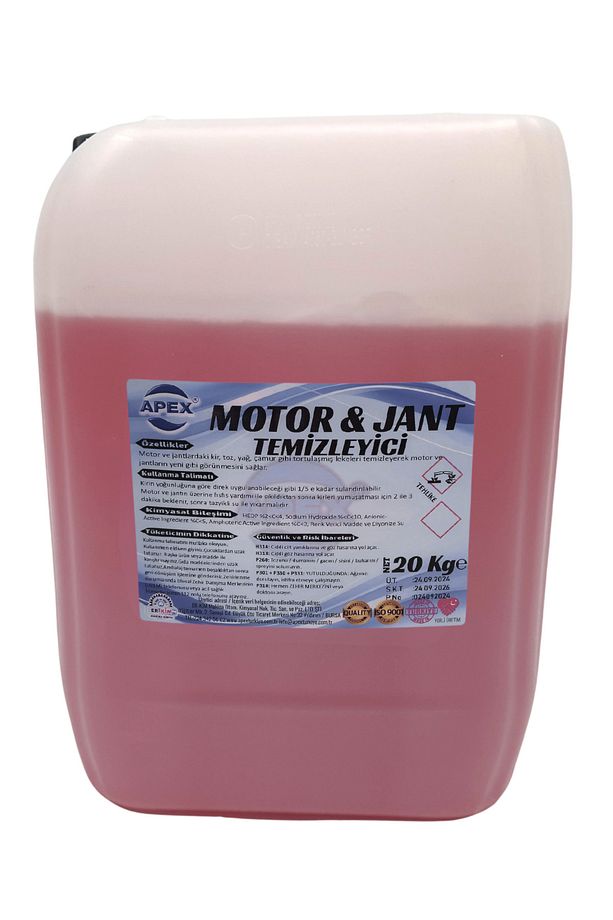 Oto Motor Ve Jant Temizleyici 20kg, Jant Parlatıcı Ve Araç Motor Temizleme Tek Formülde Fırça Hediye - 1