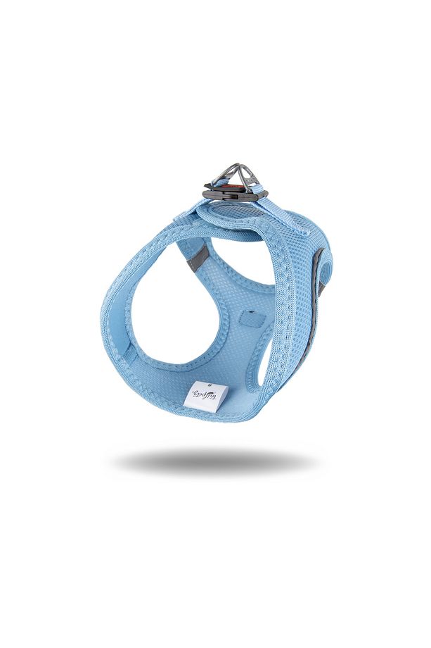 Kedi Köpek Air-Mesh Göğüs Tasması ve Gezdirme Sevk Kayışı Seti 2Sİ1 ARADA Mavi - 6