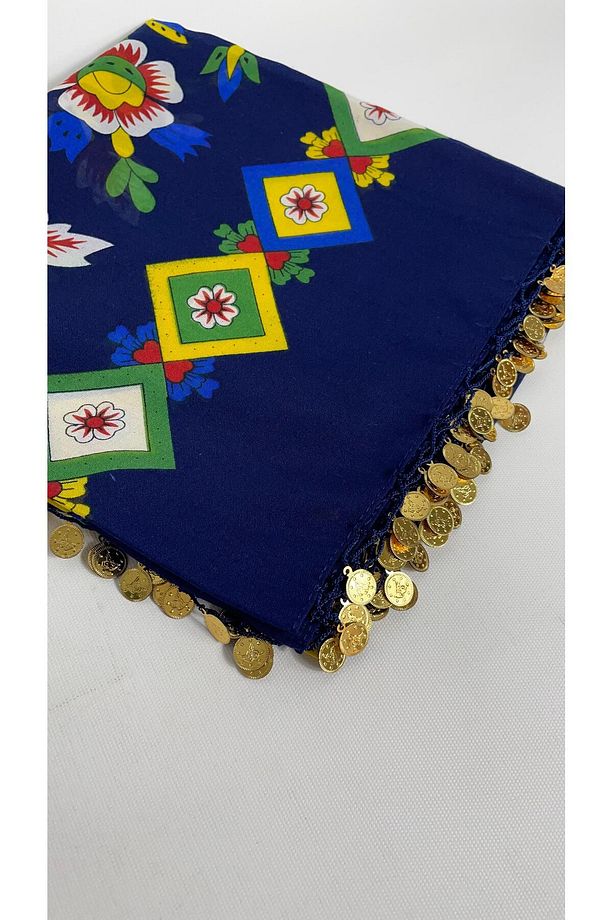 Çengelköye Tokat Pullu Yazma Eşarp - 5
