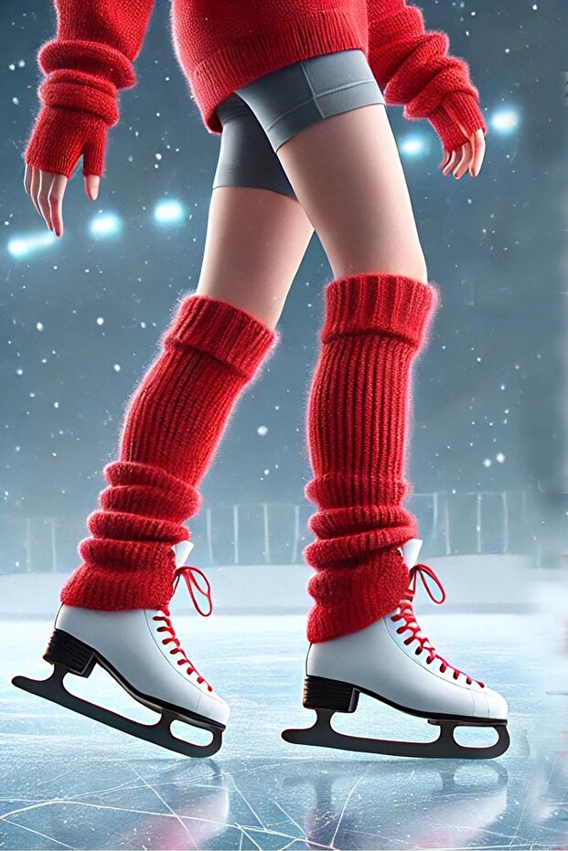 جوارب طويلة من الصوف ذات تأثير حراري من الفراء الناعم - 3