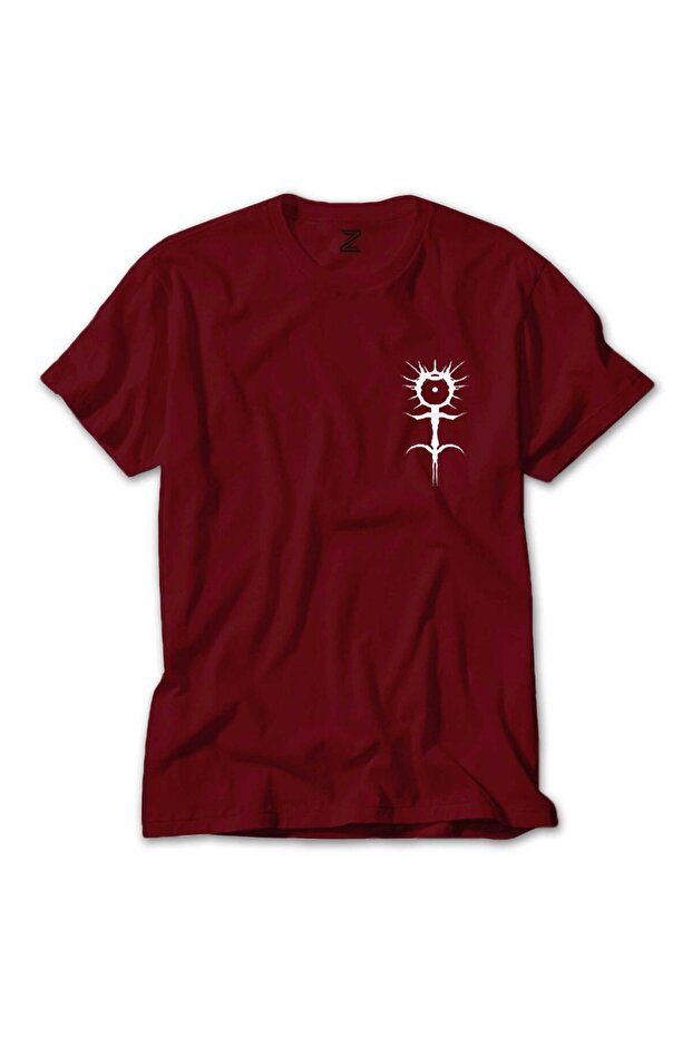 Tricou roșu cu logo Ghostemane - 1