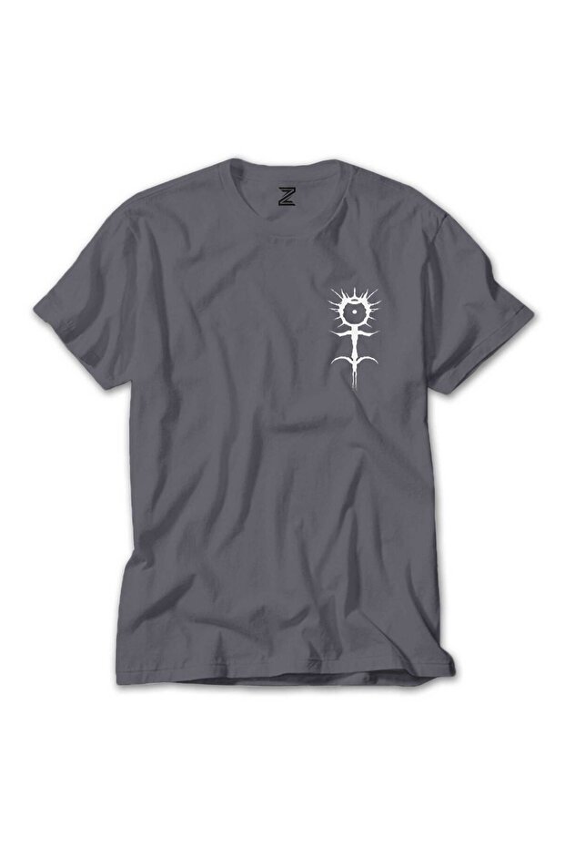 تي شيرت رمادي بشعار Ghostemane - 1