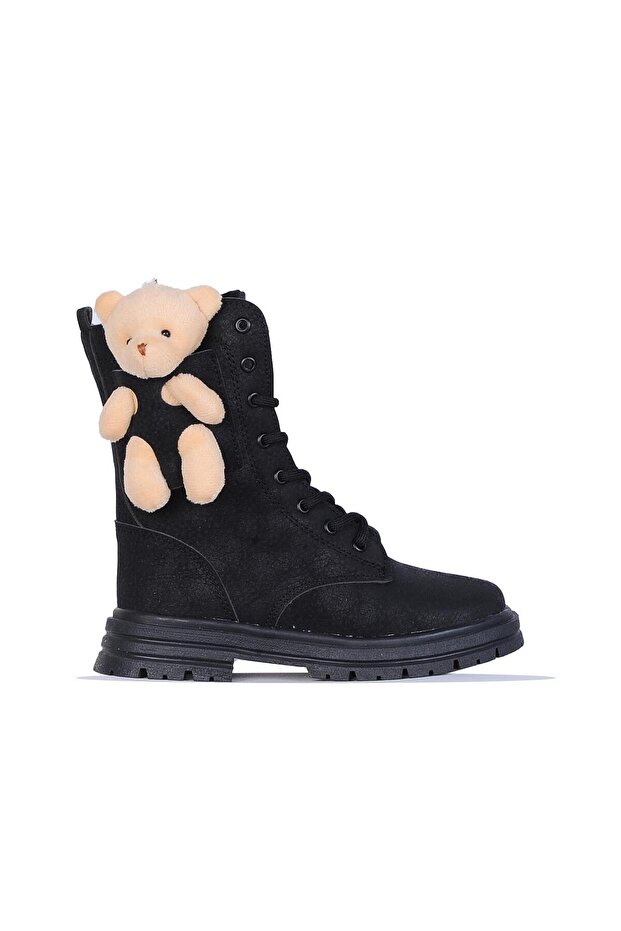 F2402 Furry Teddy Bear Girl's Boots