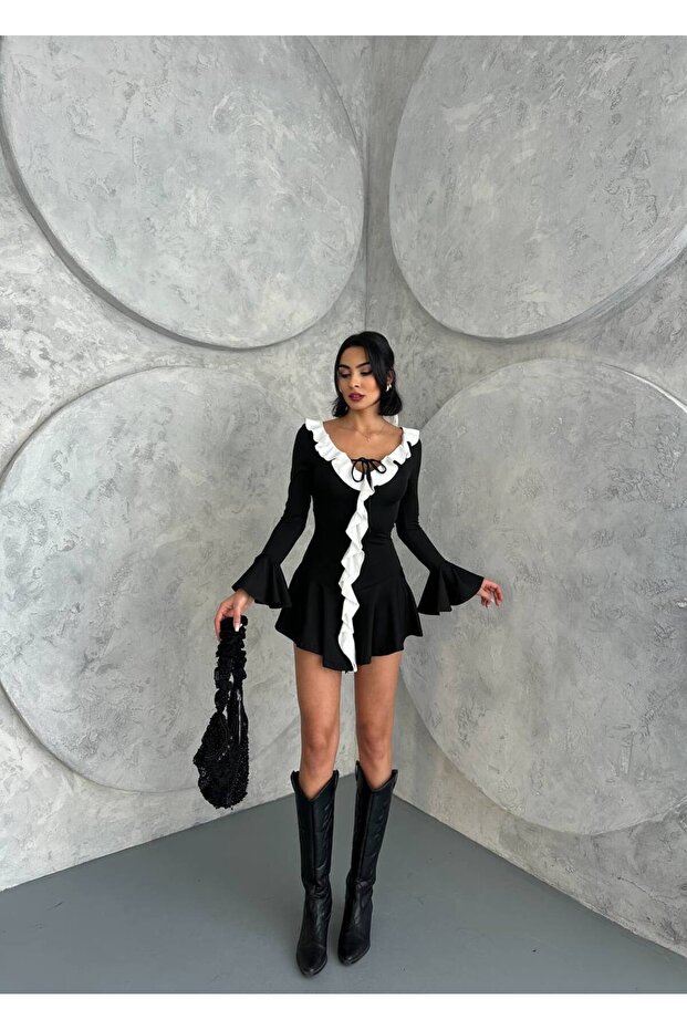 Fırfır Detay Dalgalı Şıklık - 4