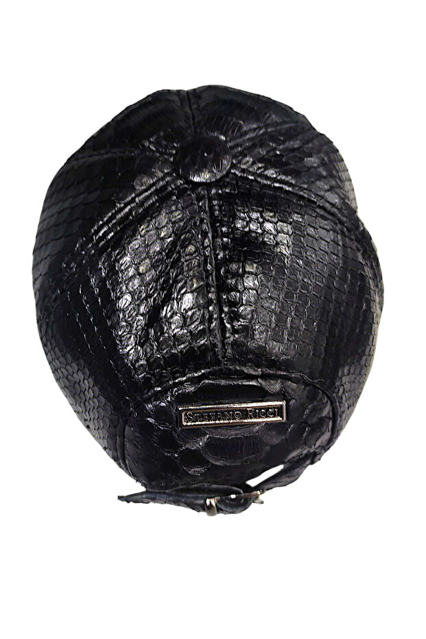 Genuine Python Leather Hat - 3