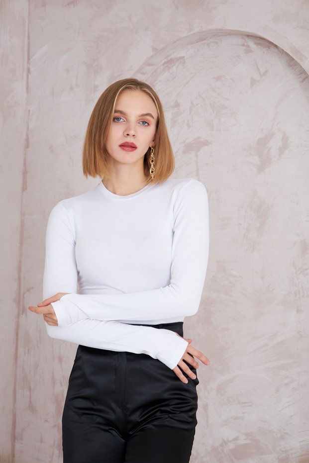 Women's Finger Detailed Body Blouse