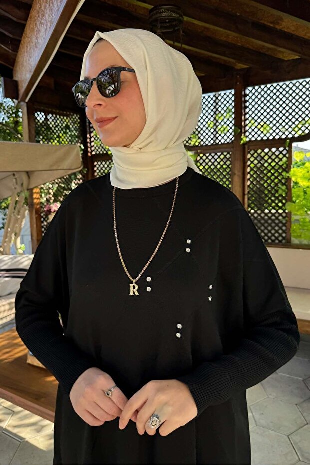 Melda Triko Tunik Siyah - 7