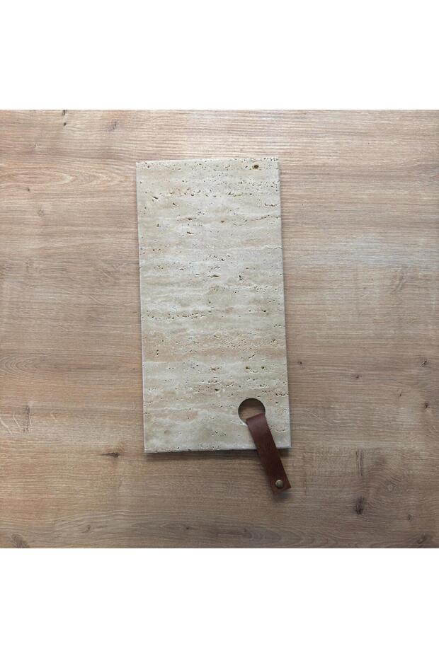 Leather Decorated Travertine Marble Presentation - 4