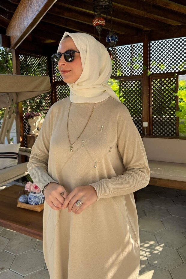 Melda Triko Tunik Taş - 6