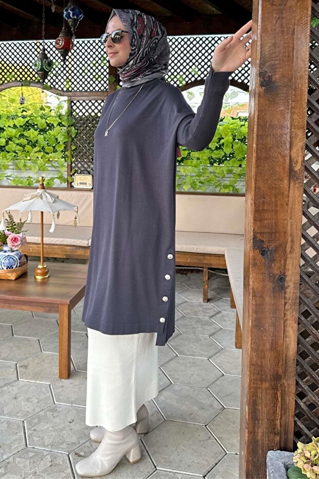 Sevda Triko Tunik Antrasit - 6