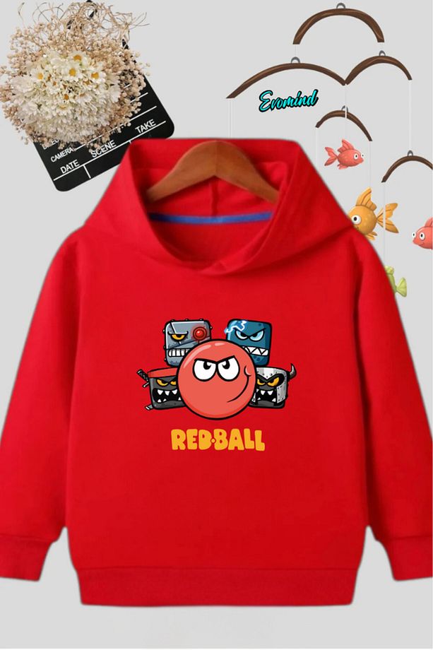 ÇOCUK  BASKILI KAPÜŞONLU SWEATSHİRT - 1