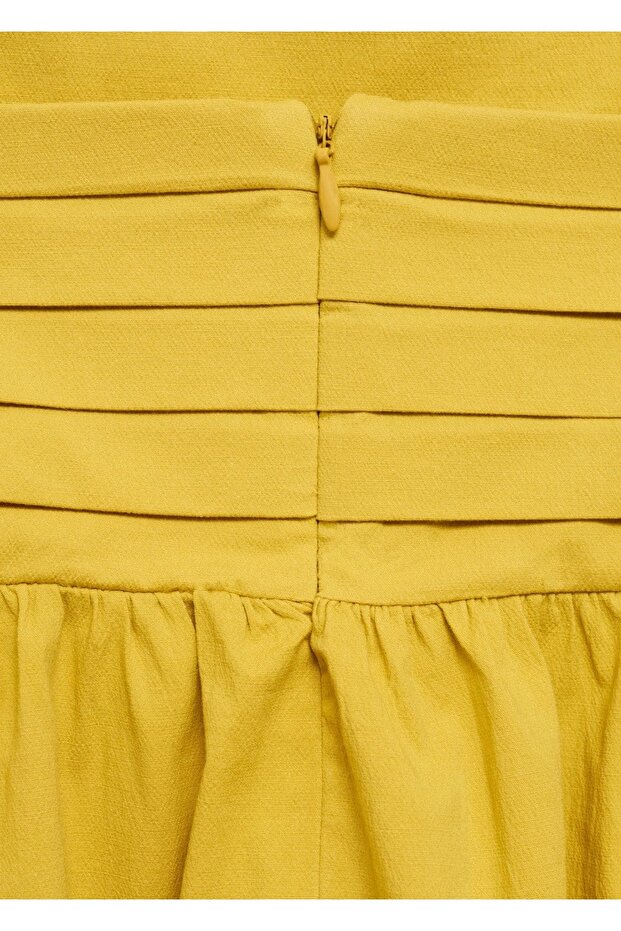 Drape yaka elbise - 7