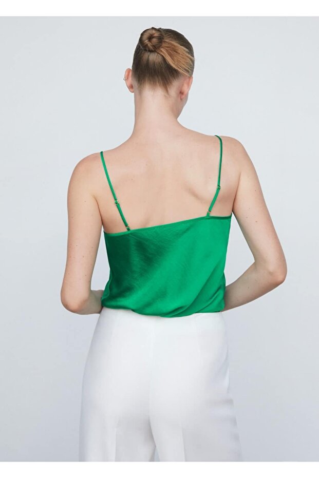 Saten dantel bluz - 4