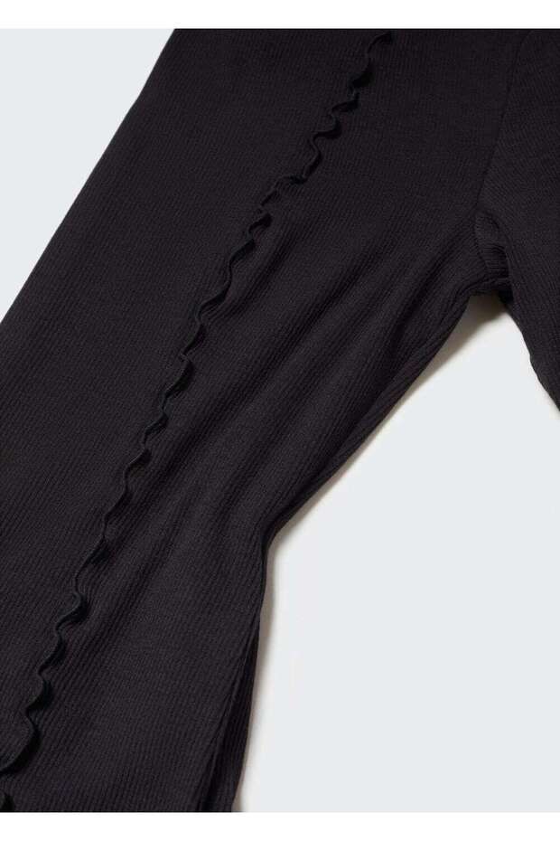 Dekoratif dikişli tişört - 5