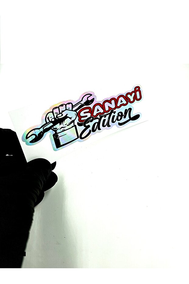 Hologram Sanayi Edition Sticker - Auto Sanayi Edition Sticker - Size 16.5X5 cm