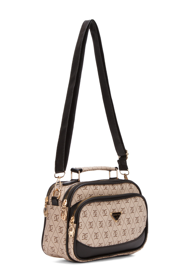 Női mintás keresztpántos kézi és válltáska - 1