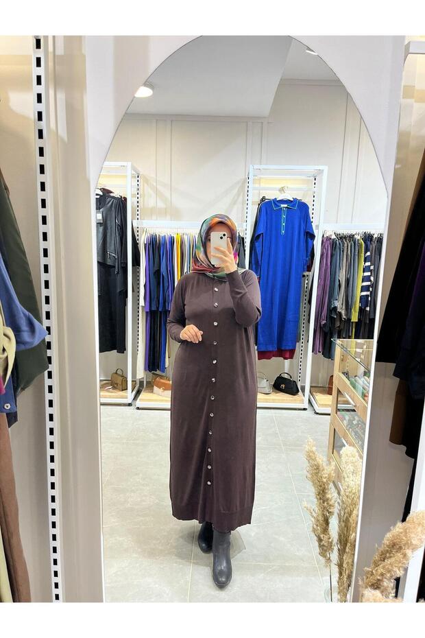 Mercerized 024 Model Brown Cardigan