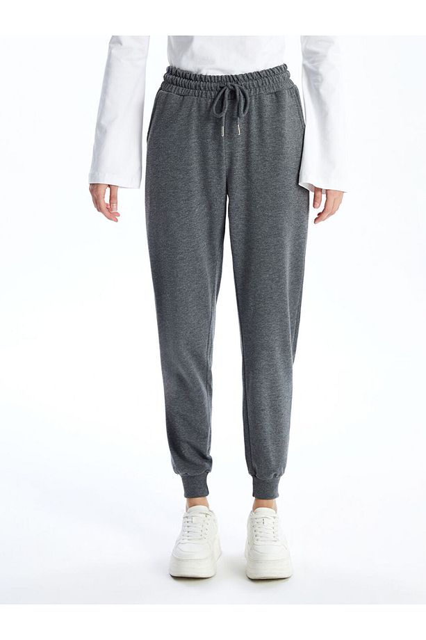Beli Lastikli Kadın Jogger Eşofman Alt - 2