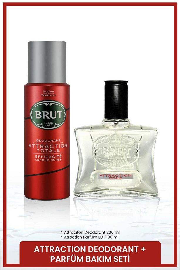 Attraction Erkek Bakım Seti Parfüm EDT 100 ml, Deodorant 200 ml - 2