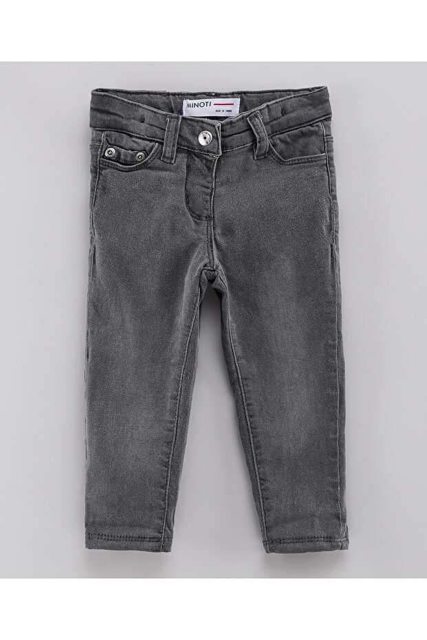 مقاس عادي Astarlı Kot Pantolon - Kömür
