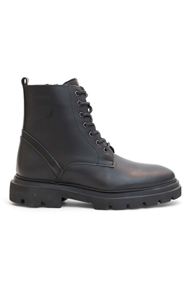 2101 Anatomik Tabanlı Ultra Hafif Hakiki Deri Fermuarlı Erkek Spor Bot - 1