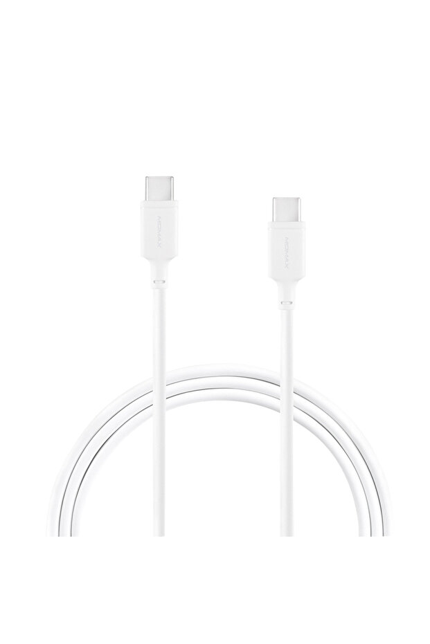 كابل Zero USB-C إلى USB-C Type-C بقوة 100 وات وشحن فائق السرعة PD بطول 1 متر - أبيض