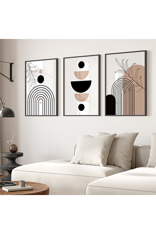 Çerçeveli Ahşap Tablo Seti 3 Parça - 1
