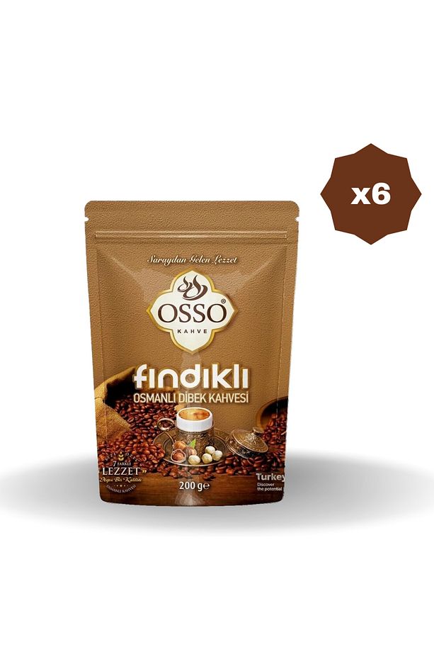 OSSO OSMANLI FINDIKLI DİBEK KAHVESİ 200 GR - (6 ADET) - 1