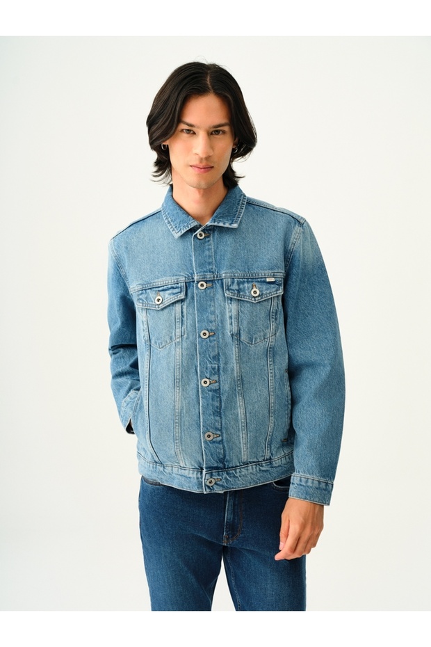 Erkek Regular Fit Kot Ceket - 1