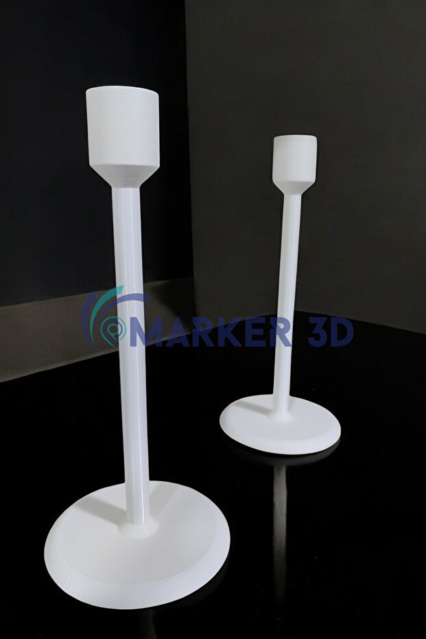 Modern Tarz Mumluk 2'li Set 3D Baskı - 2