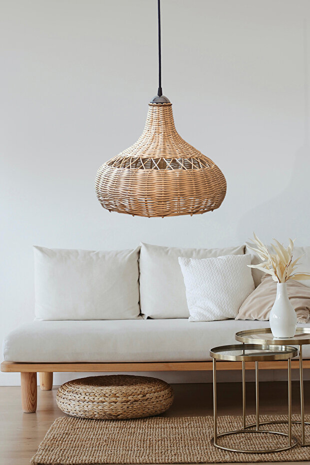 Bambu Sarkıt Avize Rattan Sarkıt: Cloud 40cm - 5