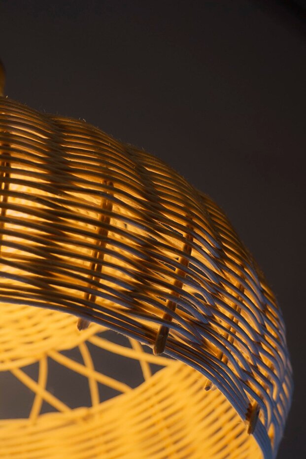 Bambu Sarkıt Avize Rattan Sarkıt: Cloud 40cm - 8