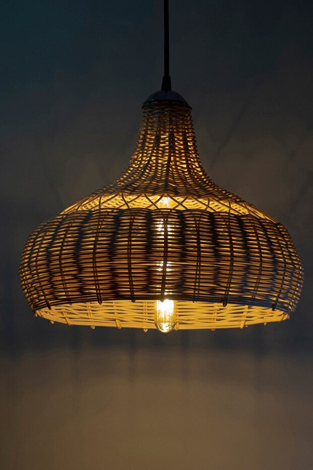 Bambu Sarkıt Avize Rattan Sarkıt: Cloud 40cm - 9