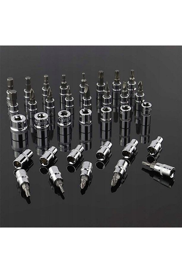 Premium 70 Parça Mini Lokma Takımı Otomatik Cırcırlı 1/4" Yüksek Toks  Turbo Matkap Vidalama Takım - 4